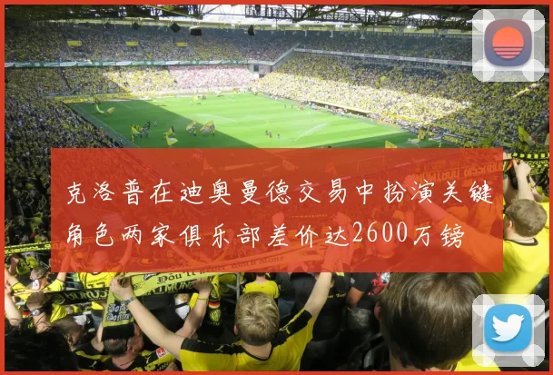 克洛普在迪奥曼德交易中扮演关键角色两家俱乐部差价达2600万镑